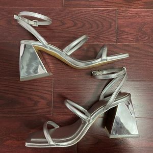 3 inch Aldo Silver Heels